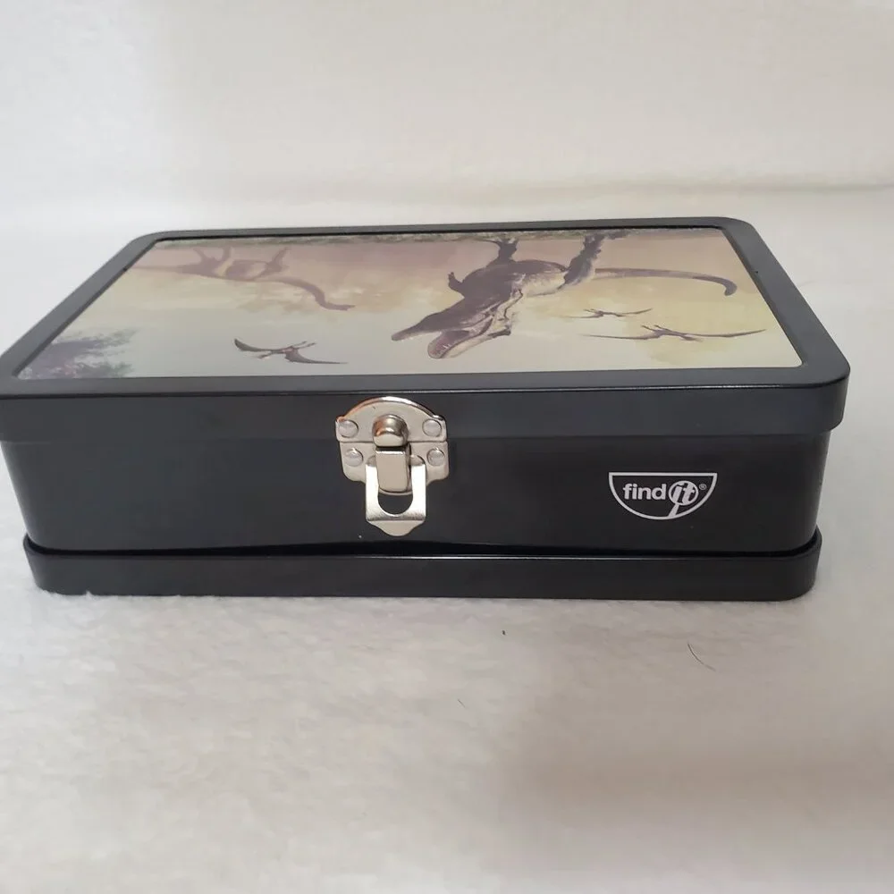Kids Dinosaur Pencil Box Crayon Box School Storage Organizer Jurassic World